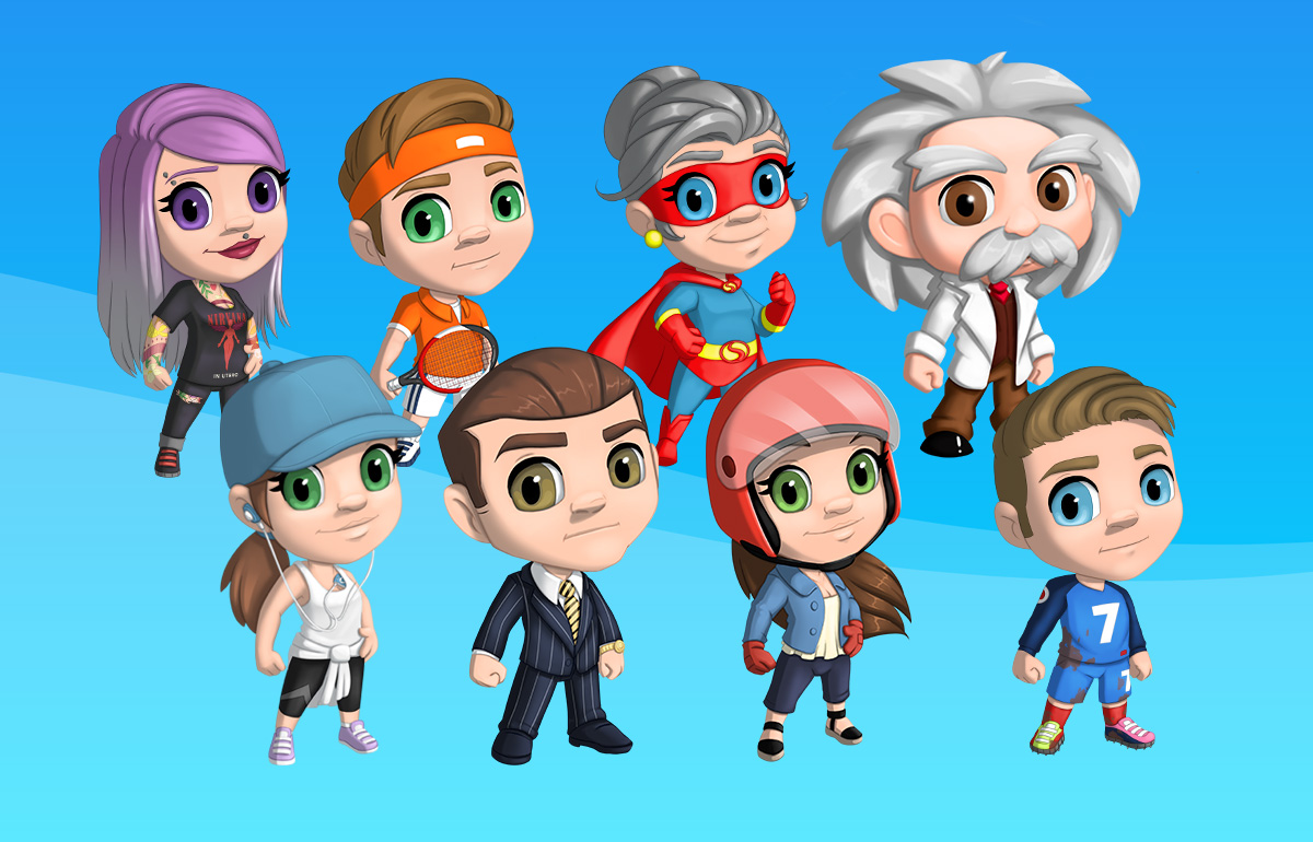 Different avatars for the users inside the app 