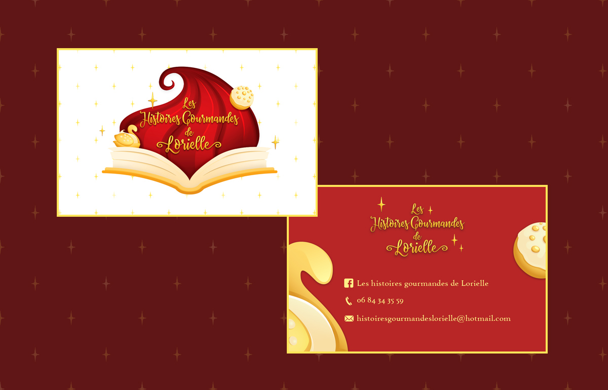 Visit Card of the pastry chef Lorielle