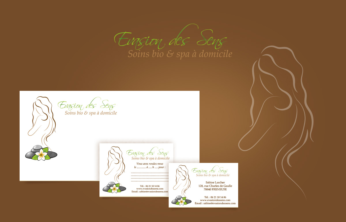 Visit card, envelope and appointment card