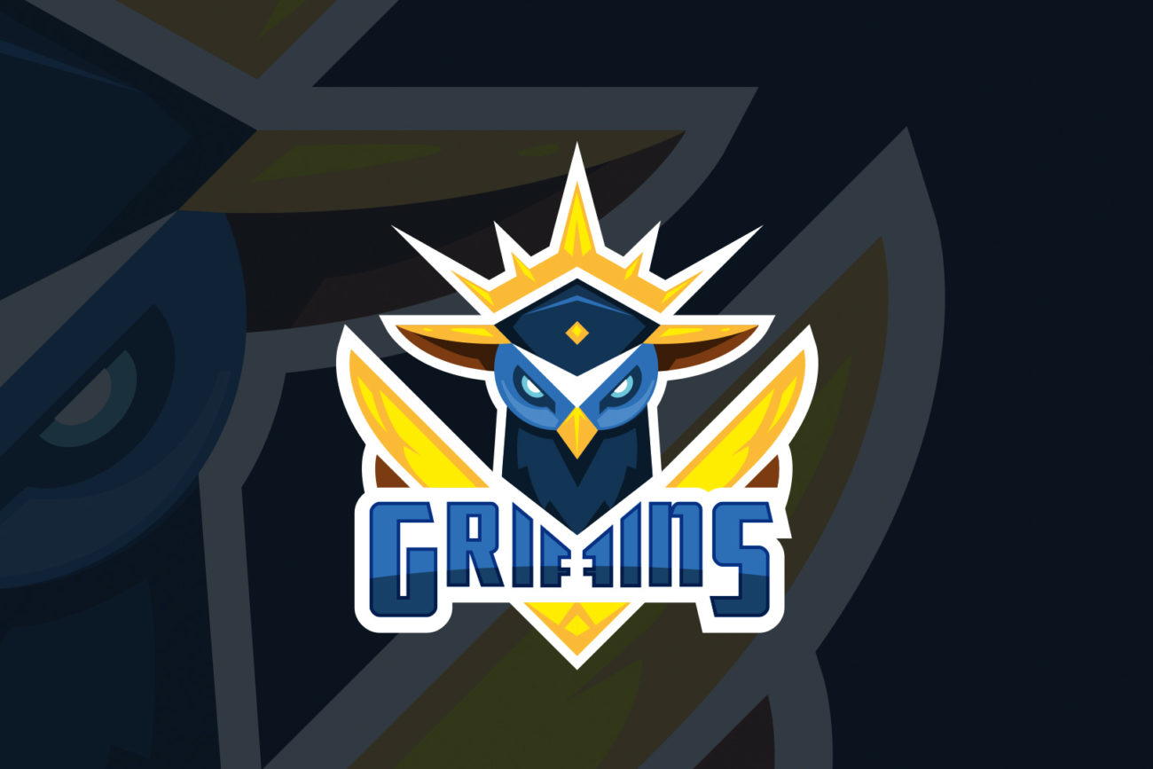 Logo and dark background